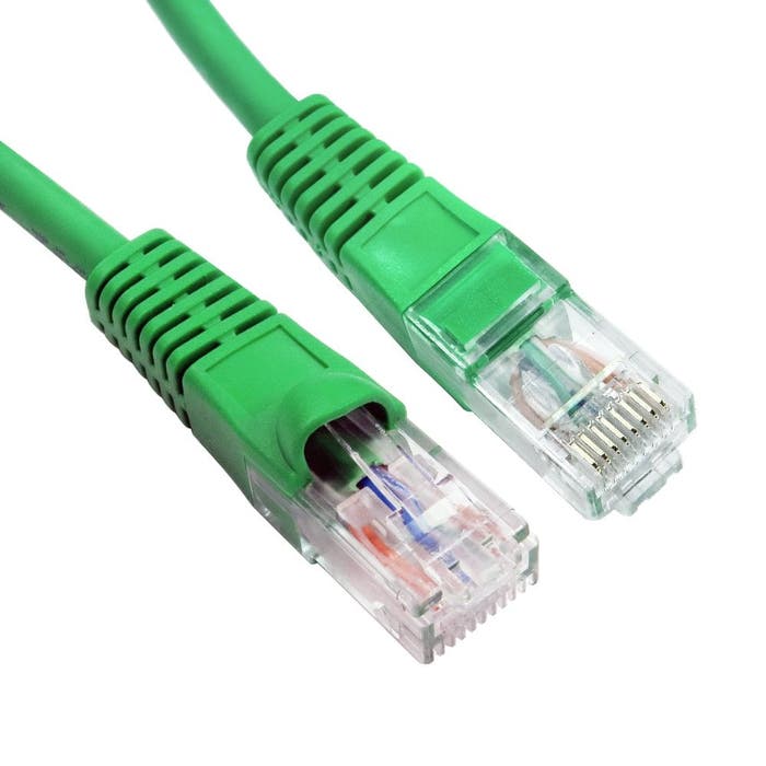 Cables Direct 0.5m Cat6 LSZH Patch Cable – Green