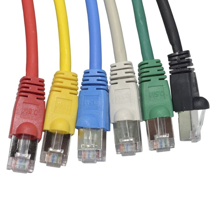Cables Direct 1m Cat6 FTP-LSOH Network Cable – Yellow