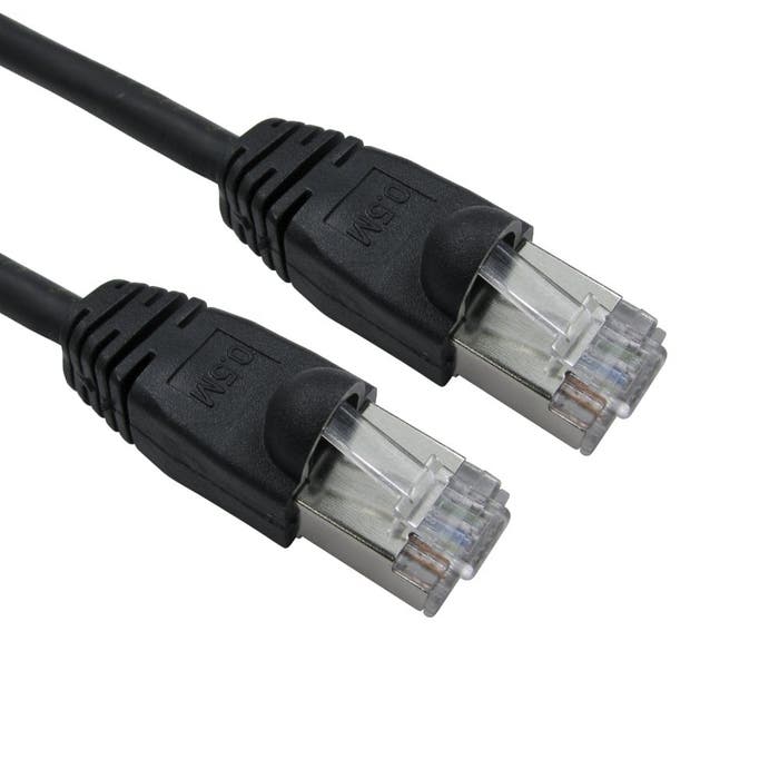 Cables Direct 1m Cat6 FTP-LSOH Network Cable – Black