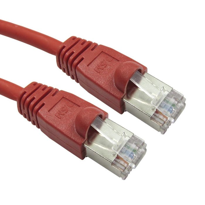 Cables Direct 1m Cat6 FTP-LSOH Network Cable – Red