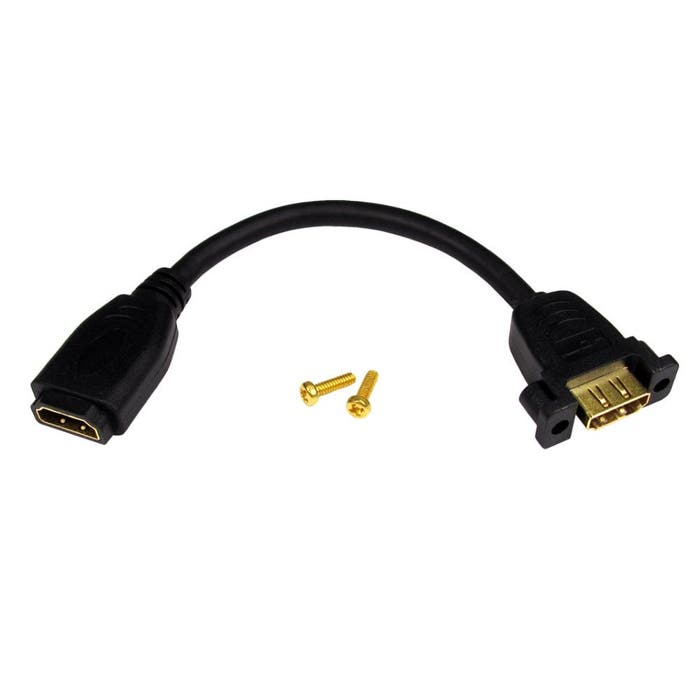 Cables Direct 0.15m High Speed with Ethernet HDMI Stub F-F