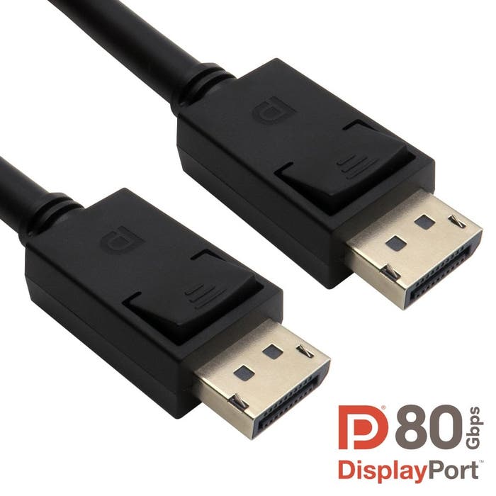 Cables Direct 2m DisplayPort v2.1 DP80 Cable