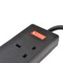 Cables Direct 6-Way Surge Protected Extension Lead – 5m (Black)
