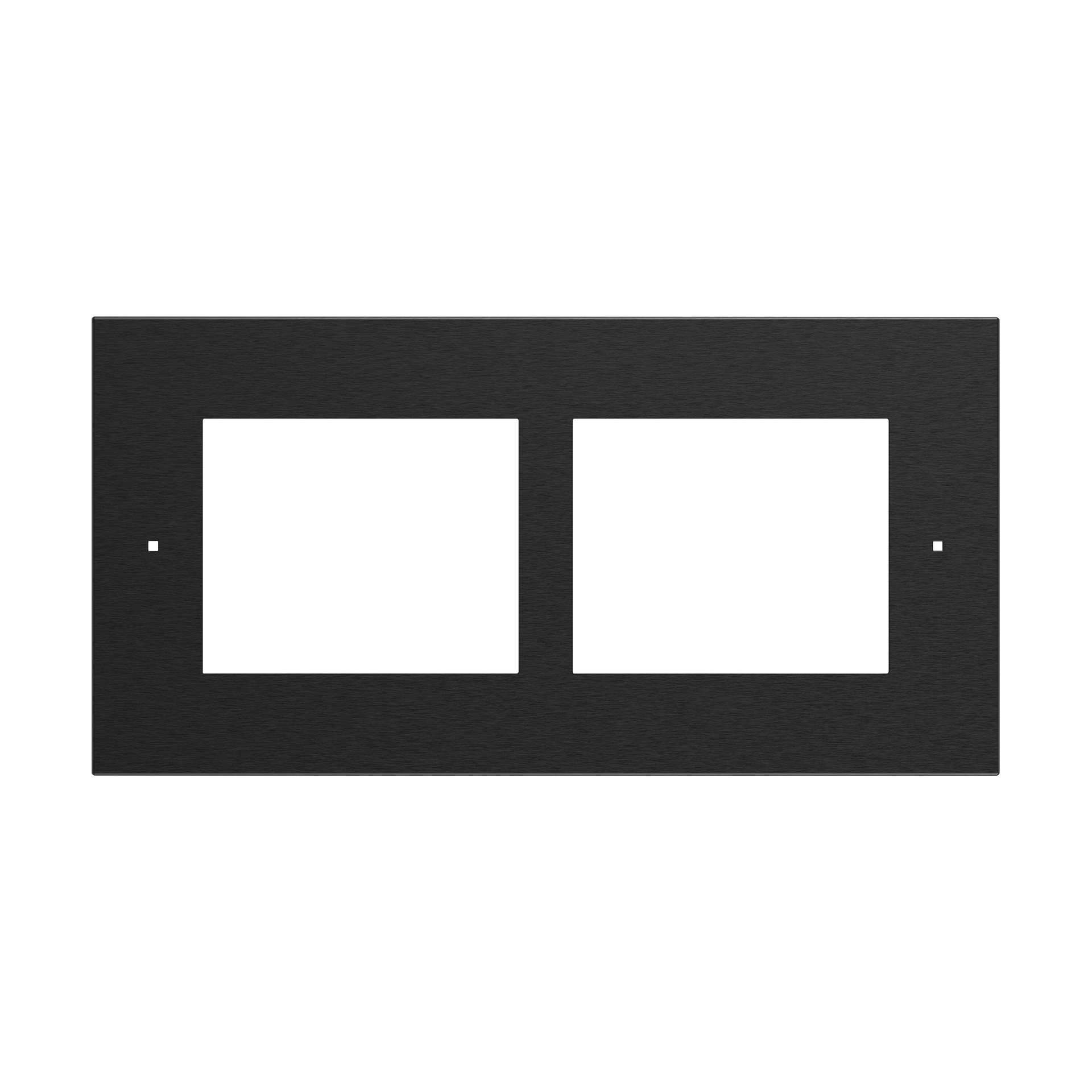 2N Black Flush Installation Frame for 2 Modules