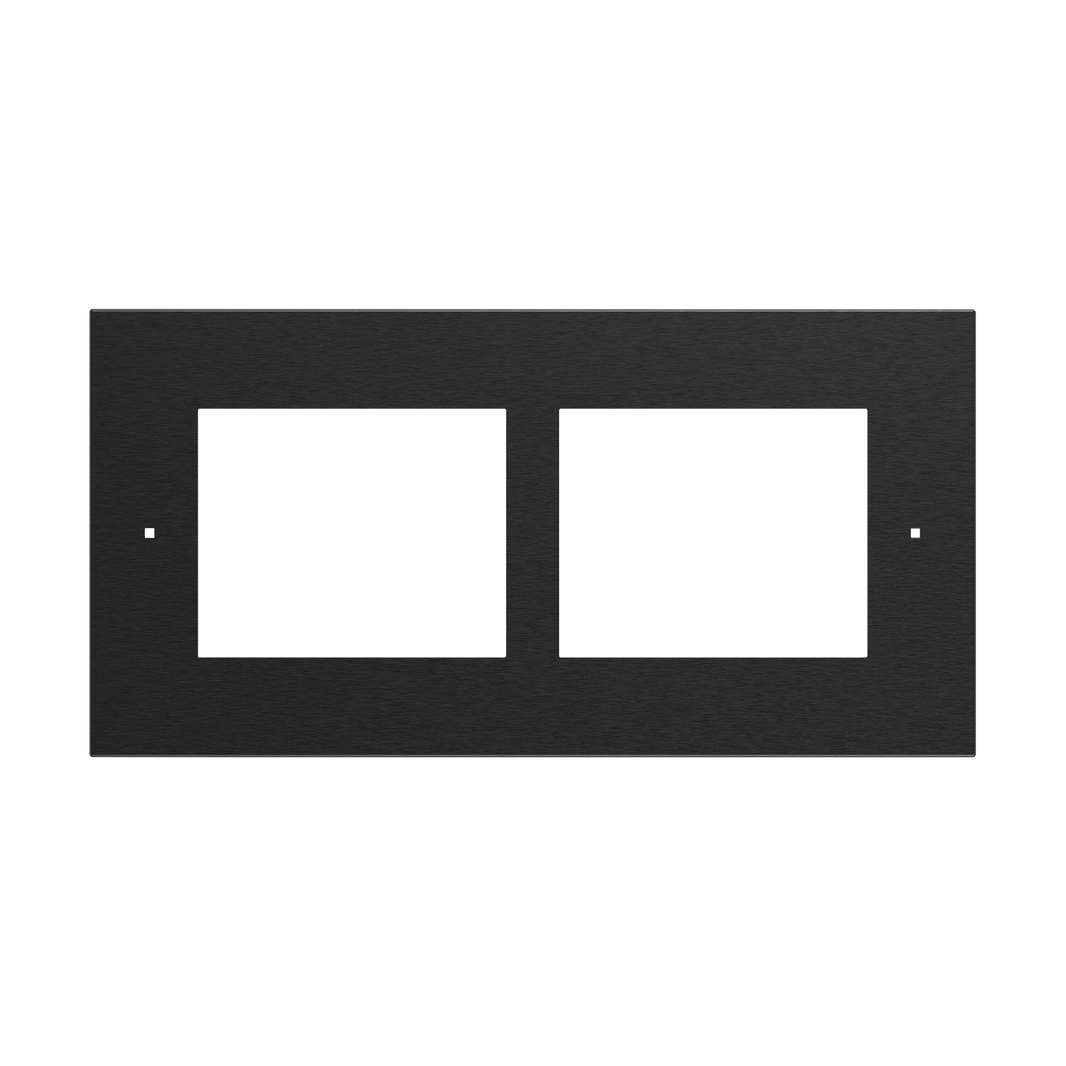 2N Black Flush Installation Frame for 2 Modules