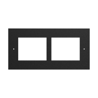 2N Black Flush Installation Frame for 2 Modules
