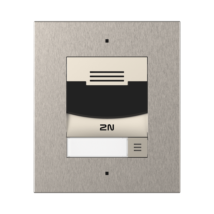 2N IP Solo without Camera Surface Mount (includes surface mount frame) - Brushed Nickel