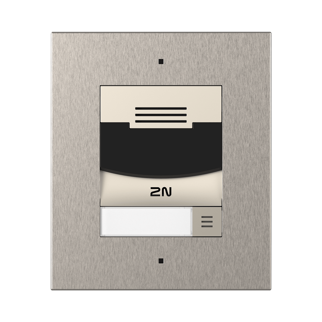 2N IP Solo without Camera Surface Mount (includes surface mount frame) - Brushed Nickel