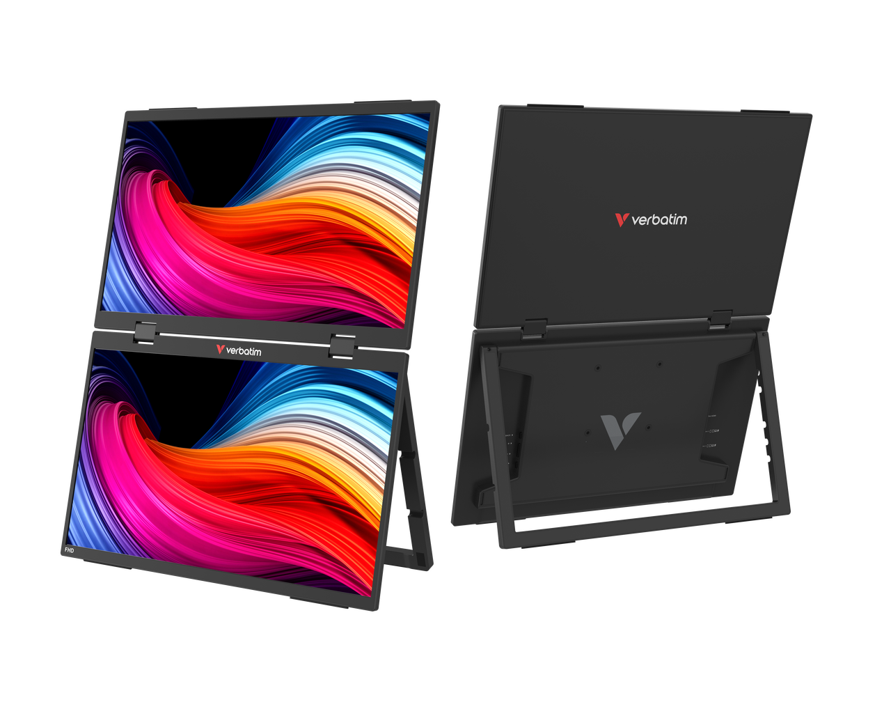 Verbatim Portable 15.6" FHD Dual Monitor