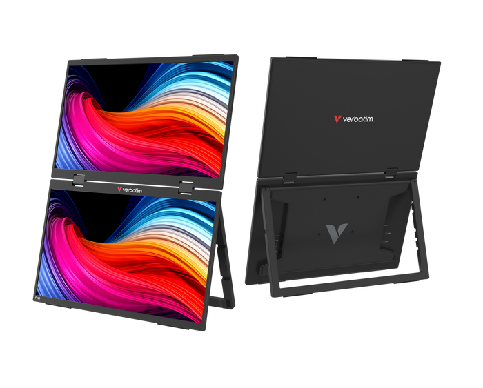 Verbatim Portable 15.6" FHD Dual Monitor