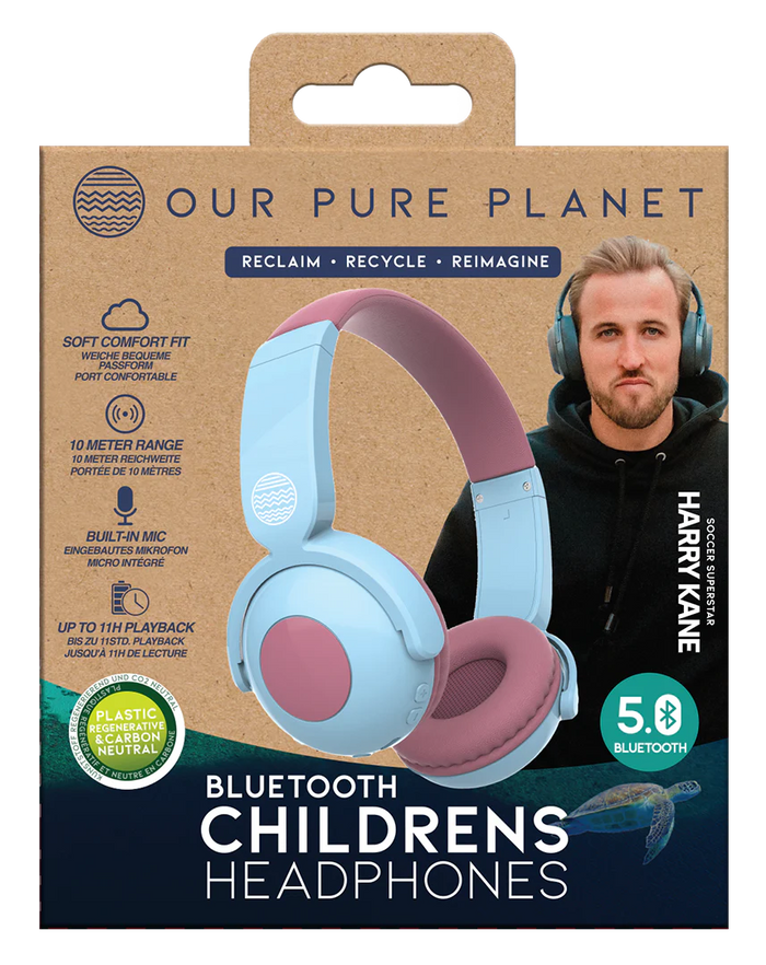 OUR PURE PLANET CHILDRENS BLUETOOTH HEADPHONES