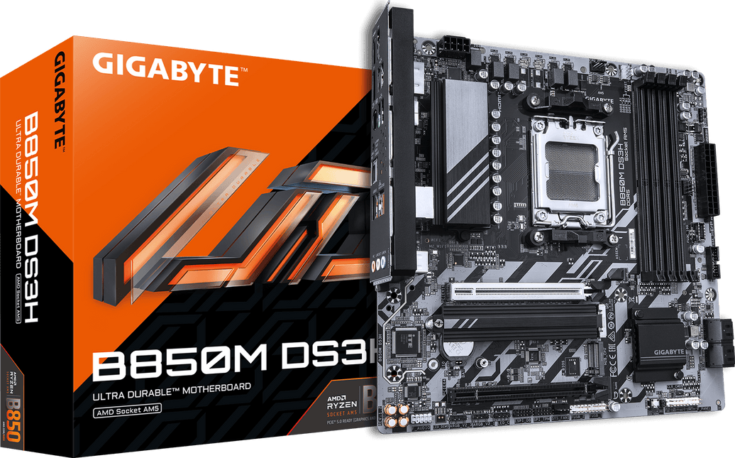 GIGABYTE B850M DS3H AM5 Micro-ATX Motherboard