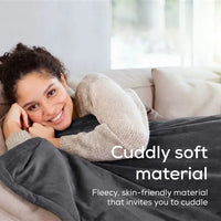 BEURER COSY HEATED SNUGGIE THROW GREY