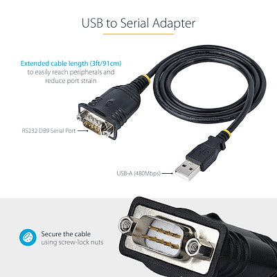 StarTech USB to Serial Cable