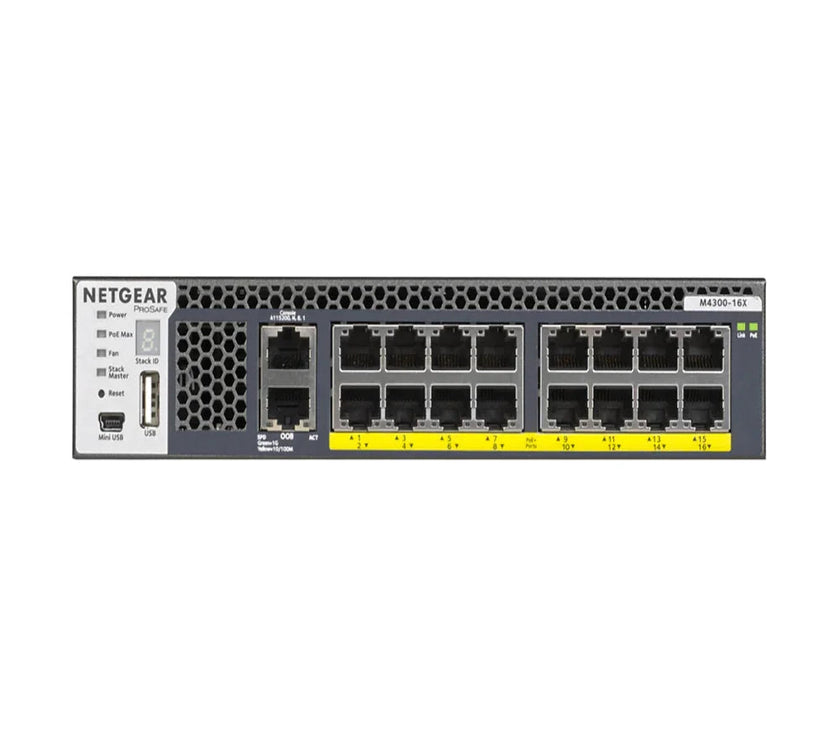 NETGEAR M4300 Managed SW 16x10GBASE-T APS600W PoE+
