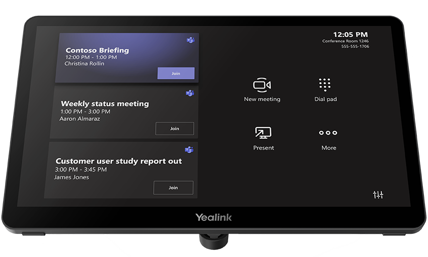 Yealink Leading Platform Collaboration Bar for medium to large rooms
