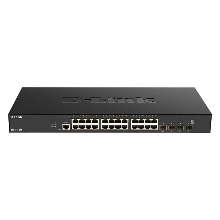 24 X 10G Base-T Ports & 4 X 10G/25G SFP28 Ports Smart Managed Switch