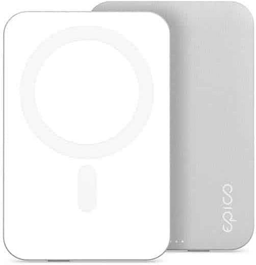 Epico 5K Magnetic Wireless Power Bank - Silver