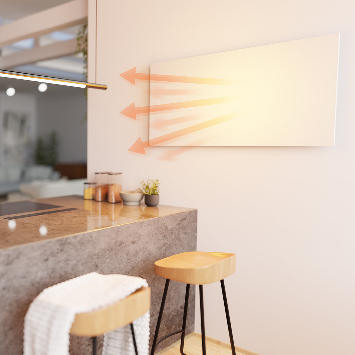 Hombli Smart Infrared Panel Heater 700w -Metal