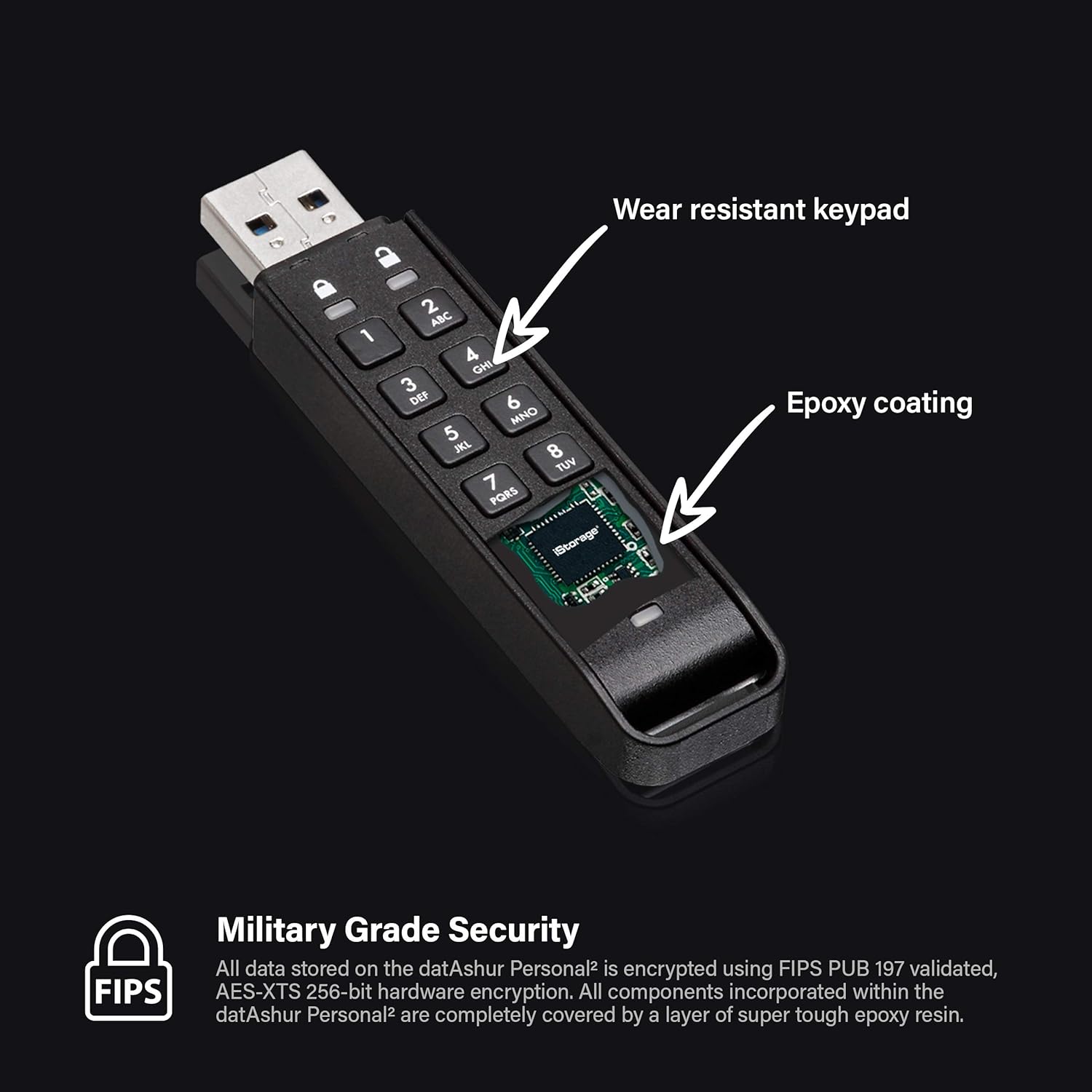 iStorage datAshur Personal2 USB3 8GB