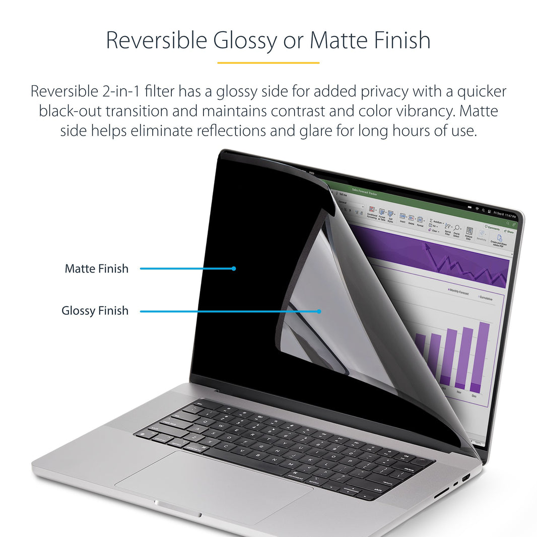 StarTech.com 14-inch MacBook Pro Magnetic Laptop Privacy Screen