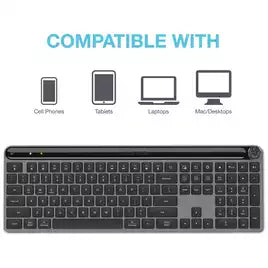 JLAB Epic Keyboard Wireless 2.4G USBA Dongle & Bluetooth Premium Keyboard - Multi Device