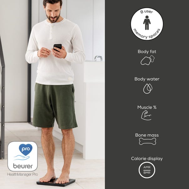 BEURER LUXURY SMART BLUETOOTH SCALES BLK