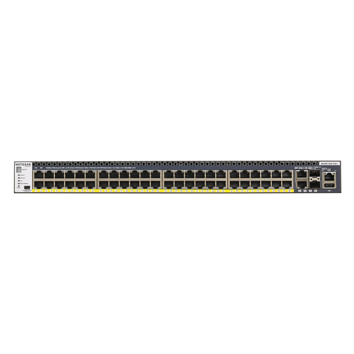 NETGEAR M4300-52G-POE+ MANAGED SWCH APS550W