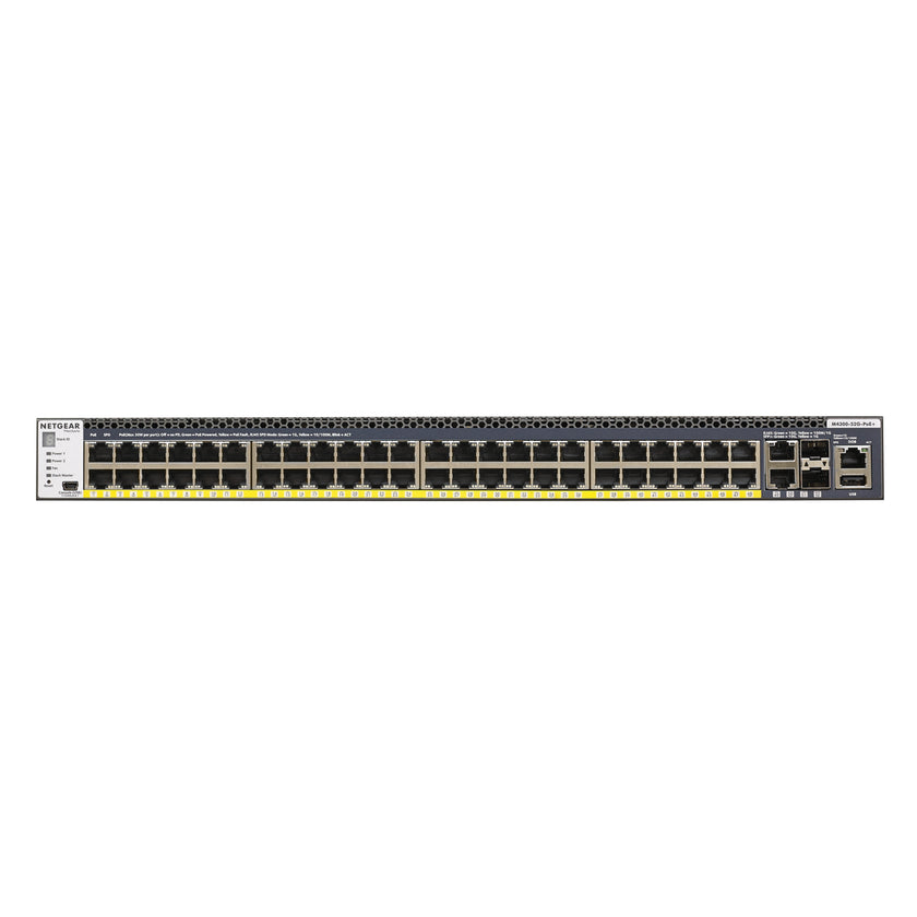 NETGEAR M4300-52G-POE+ MANAGED SWCH APS550W