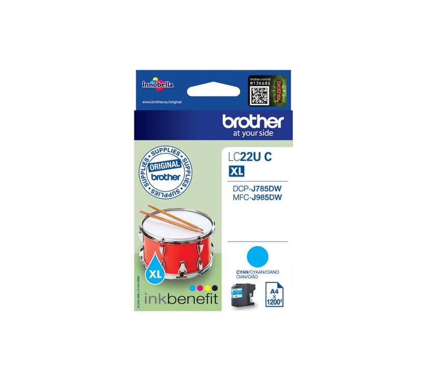 Brother Cyan Super High Yield Ink Cartridge - 1200 pages