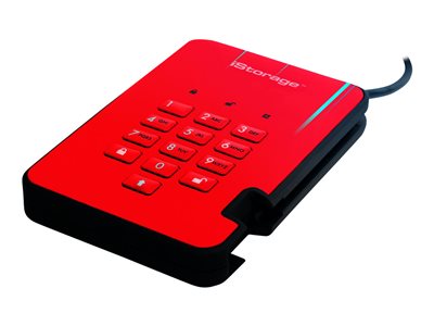 iStorage diskAshur2 SSD 16TB - Red
