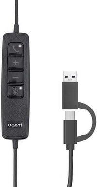 agent AU40+ Binaural USB Headset - USB-A/USB-C