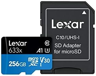 Lexar 633x MicroSD Card w/adapter 256GB
