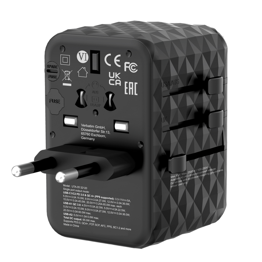 Verbatim GAN III TRAVEL ADAPTER UTA-05