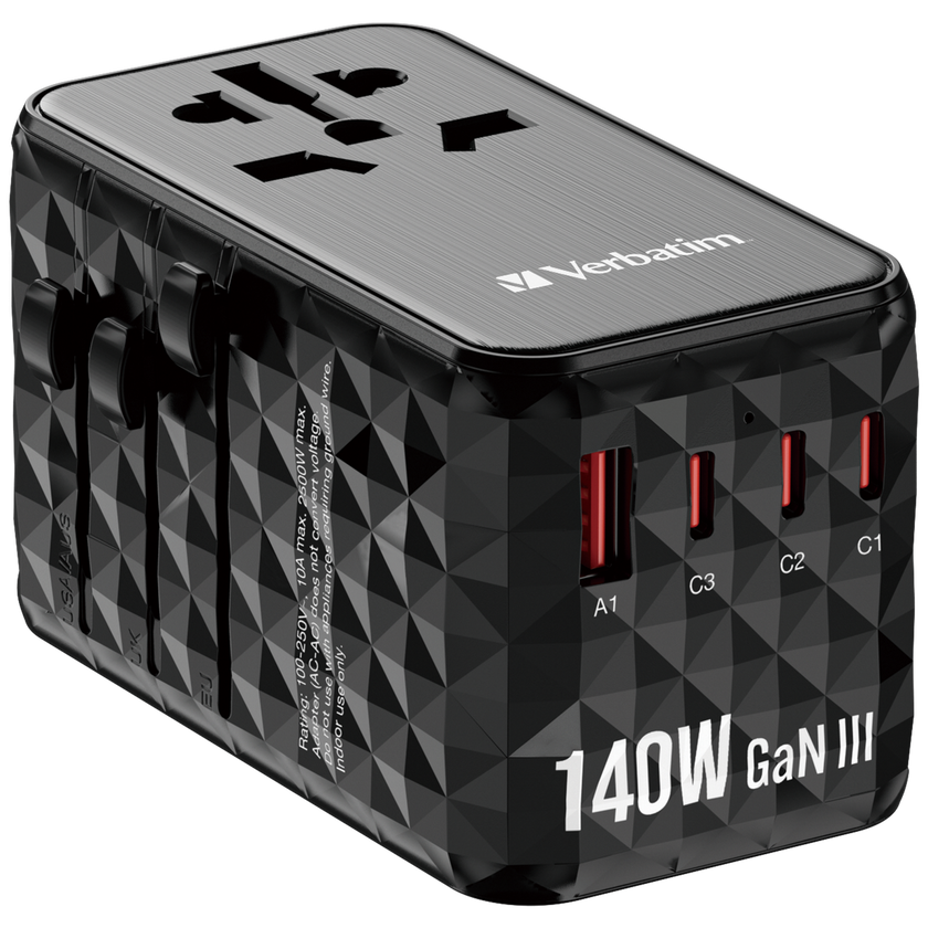 Verbatim GAN III TRAVEL ADAPTER UTA-10