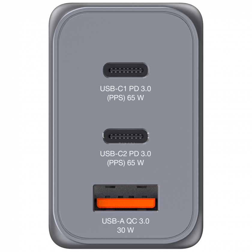 Verbatim 65W 3-Port GaN Wall Charger