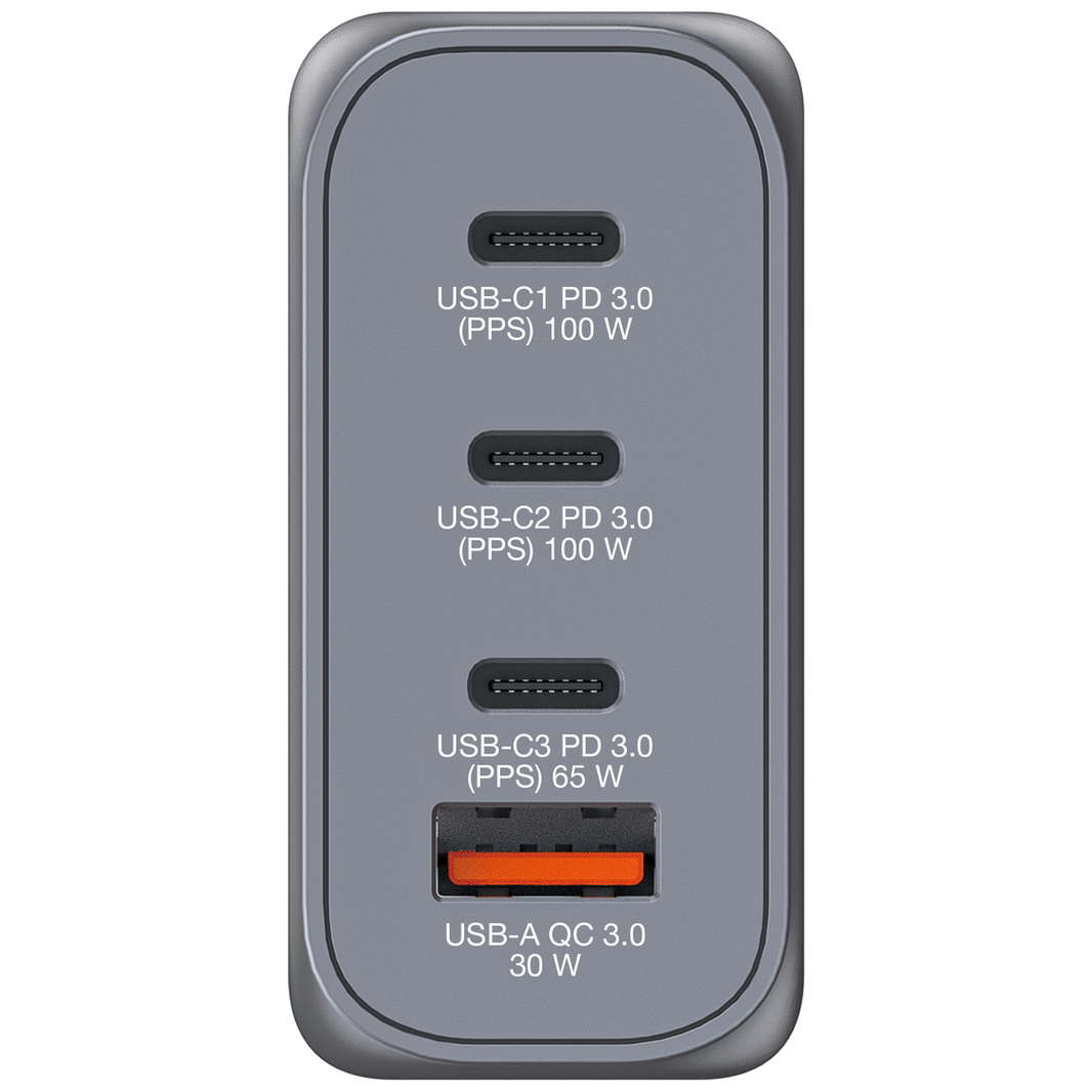 Verbatim GNC-100 GaN Charger 4 100W USB