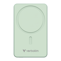 Verbatim Charge 'n' Go Essentials Power Bank 10000mAh Magnetic Wireless Charging - Green