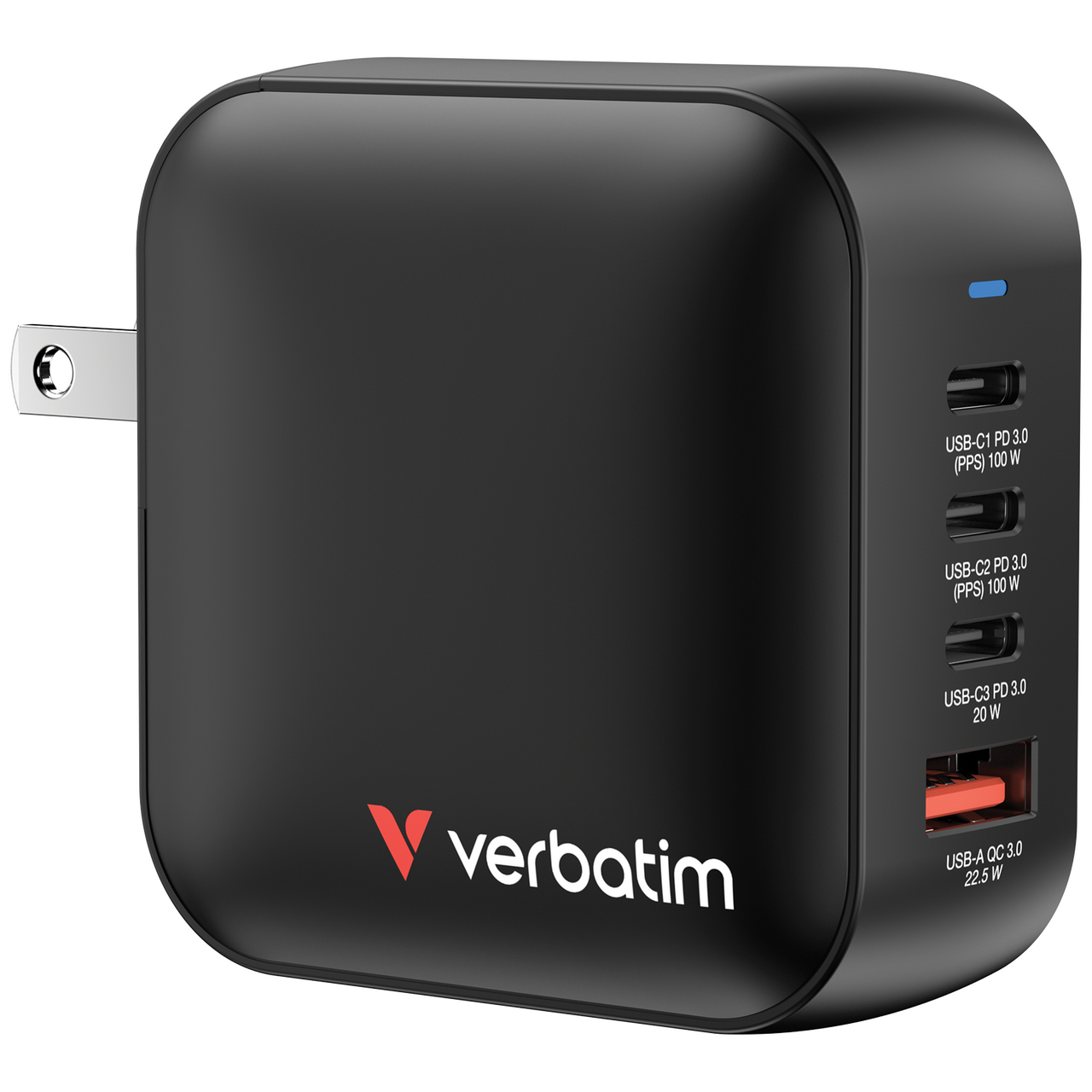 Verbatim Mini GaN Wall Charger 100W 4 Port