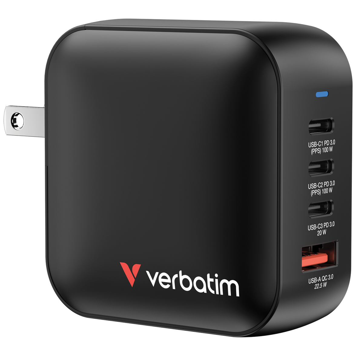 Verbatim Mini GaN Wall Charger 100W 4 Port