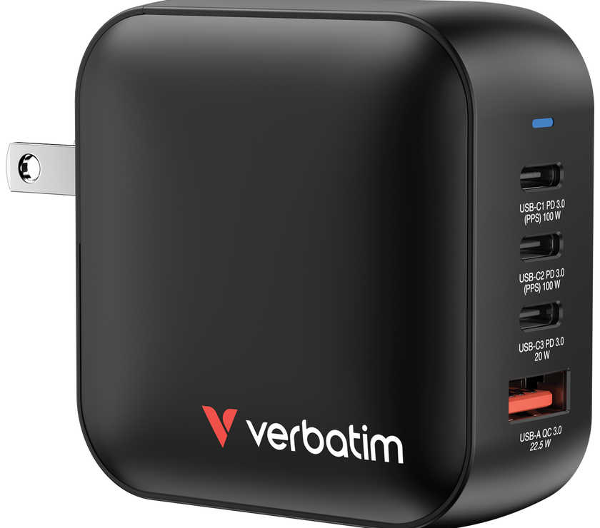 Verbatim Mini GaN Wall Charger 100W 4 Port