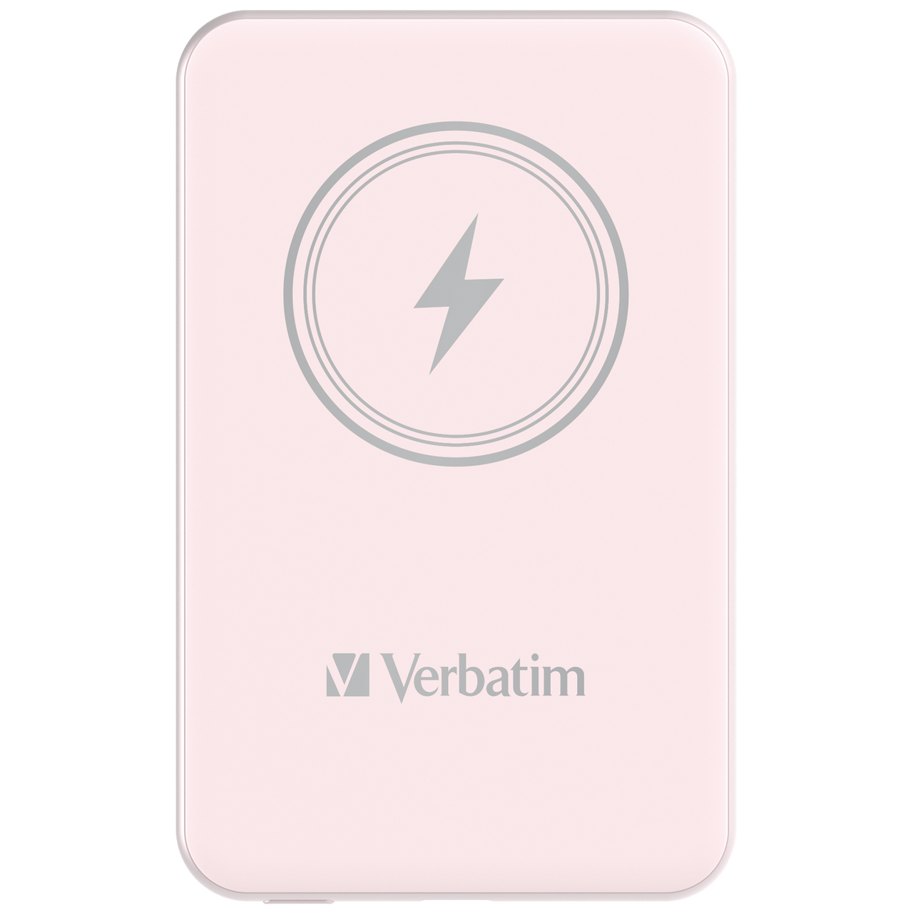 Verbatim Charge 'n' Go Power Bank 5000mAh Magnetic Wireless Charging - Pink