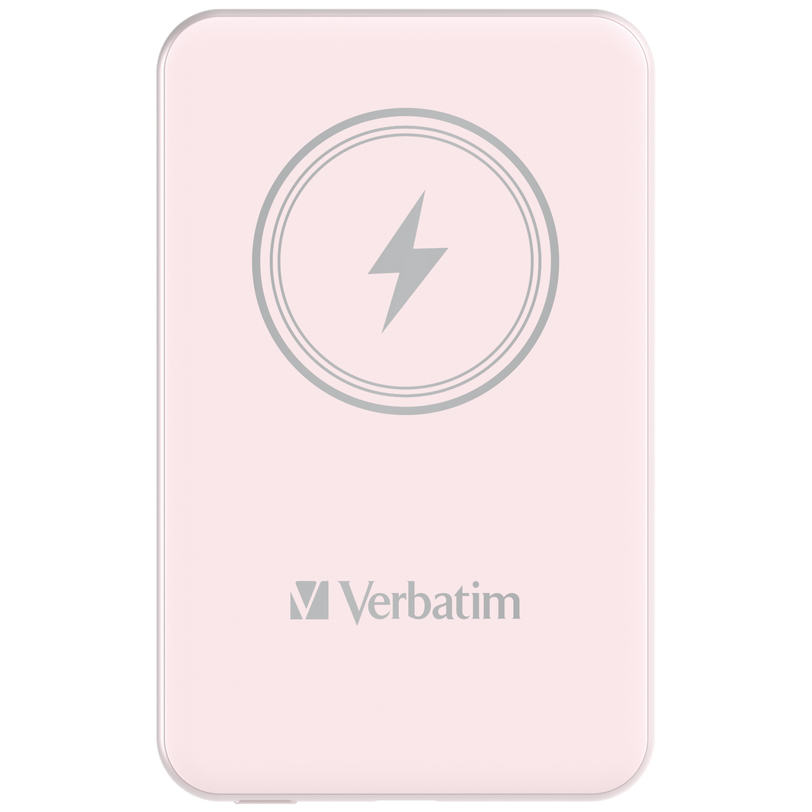 Verbatim Charge 'n' Go Power Bank 5000mAh Magnetic Wireless Charging - Pink