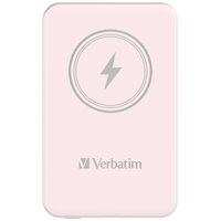 Verbatim Charge 'n' Go Power Bank 5000mAh Magnetic Wireless Charging - Pink