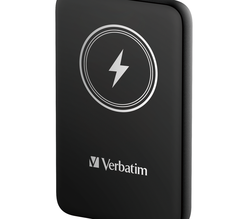 Verbatim Charge 'n' Go Power Bank 10000mAh Magnetic Wireless Charging - Black