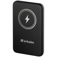 Verbatim Charge 'n' Go Power Bank 10000mAh Magnetic Wireless Charging - Black