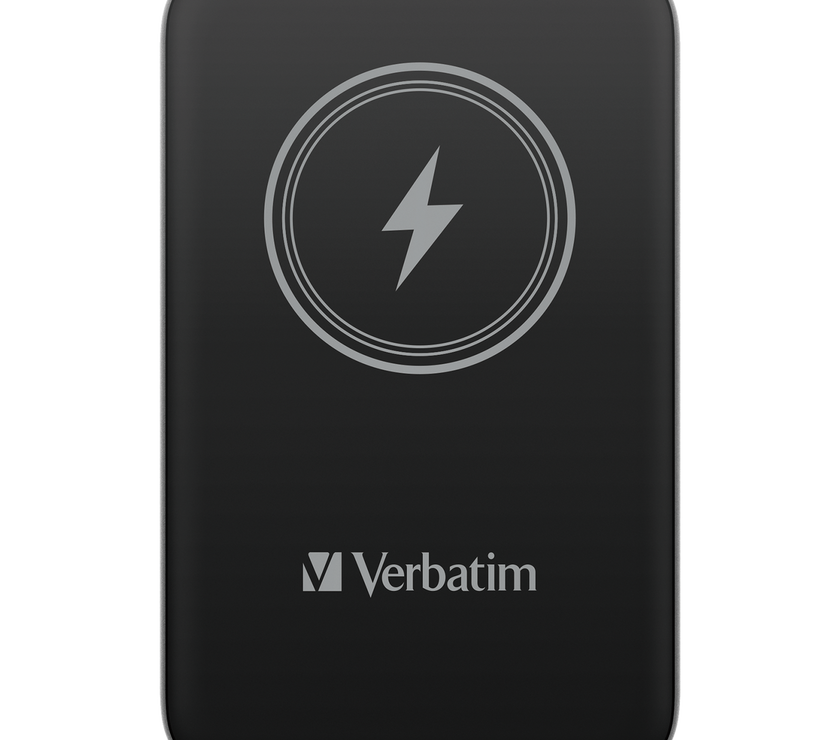 Verbatim Charge 'n' Go Power Bank 10000mAh Magnetic Wireless Charging - Black