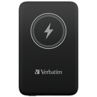 Verbatim Charge 'n' Go Power Bank 10000mAh Magnetic Wireless Charging - Black