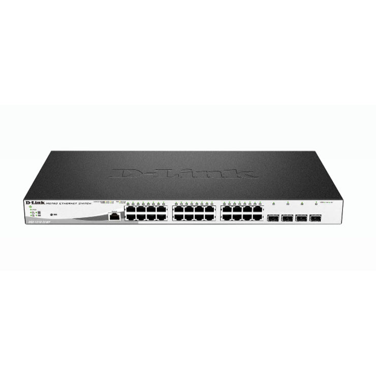 28-Port Gigabit PoE+ Smart Switch including 4 SFP Ports