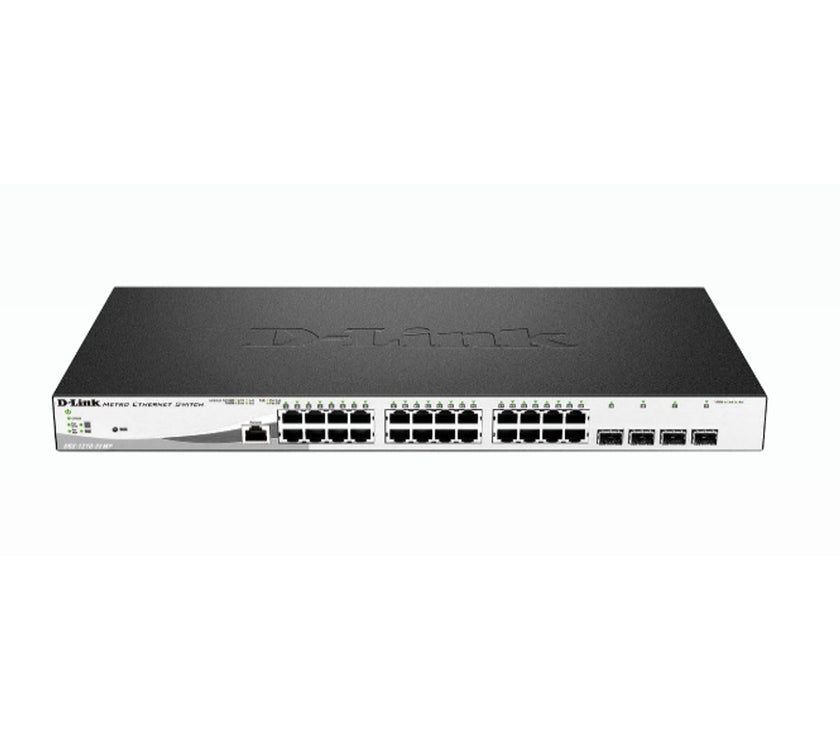 D-Link 28-Port Gigabit PoE+ Smart Switch including 4 SFP Ports